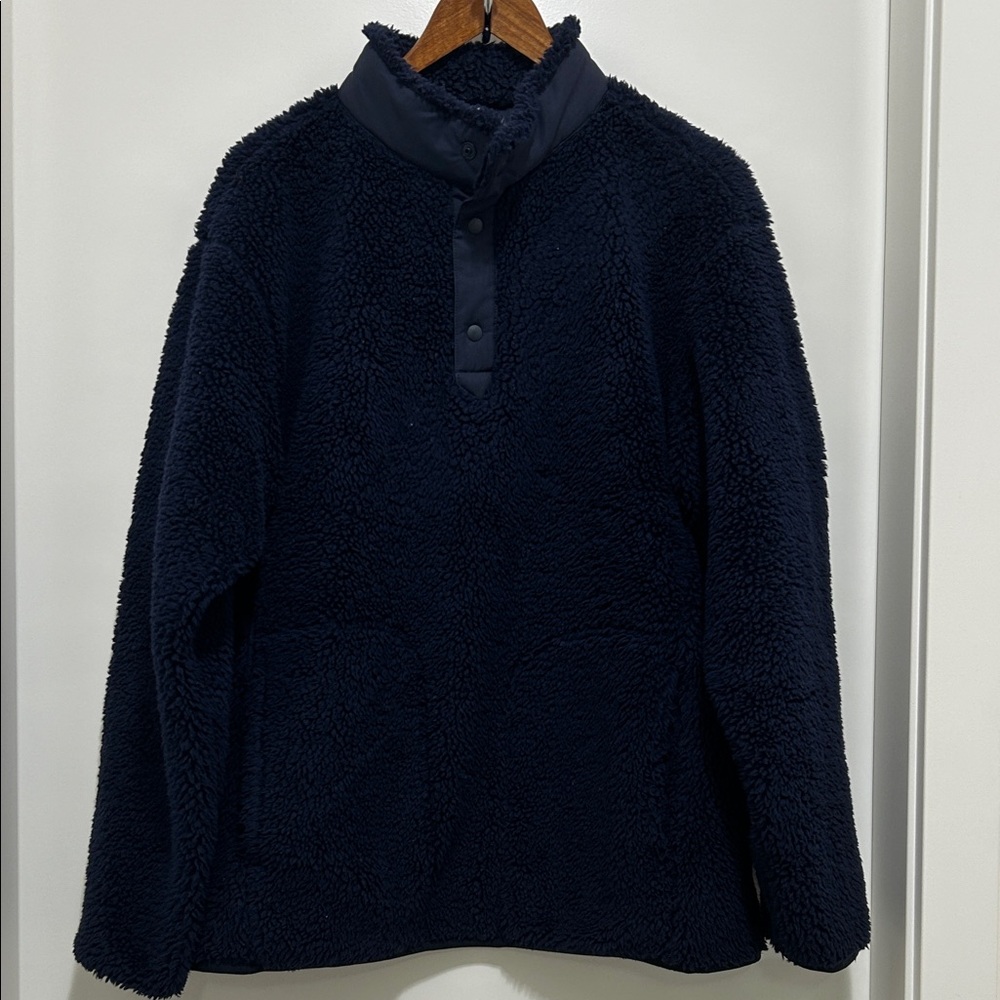 White Mountaineering Deep Blue Fleece Jacket